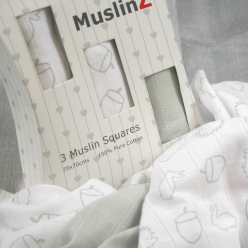 Muslinz Cotton Muslin Squares 3pk