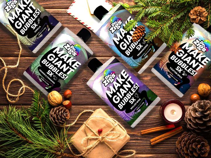 Dr Zigs Trio Of Scents Christmas Scented Bubble Mix