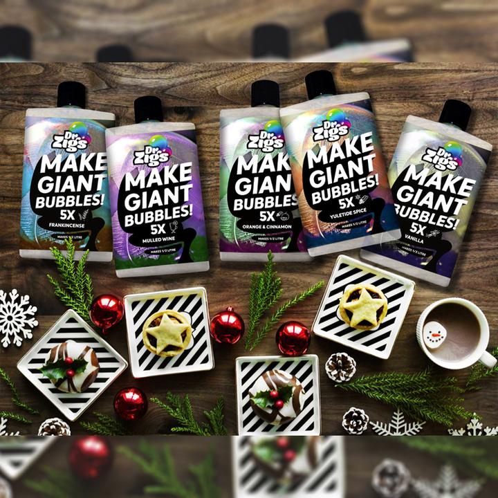 Dr Zigs Trio Of Scents Christmas Scented Bubble Mix