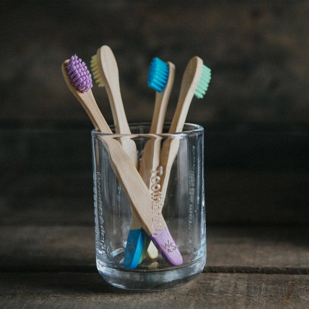 Wild & Stone Children's Bamboo Toothbrush 4 Pack - Multi Colour