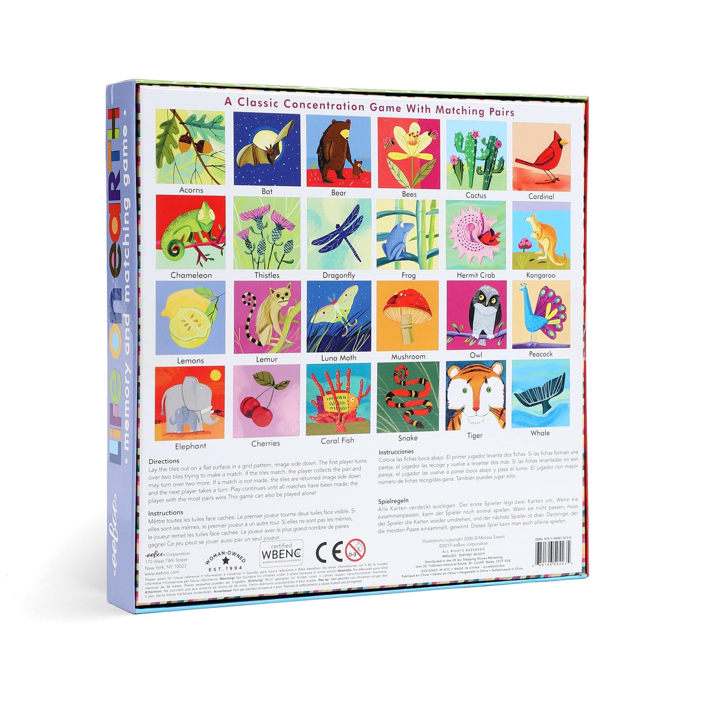 eeBoo Memory & Matching Game - Life on Earth