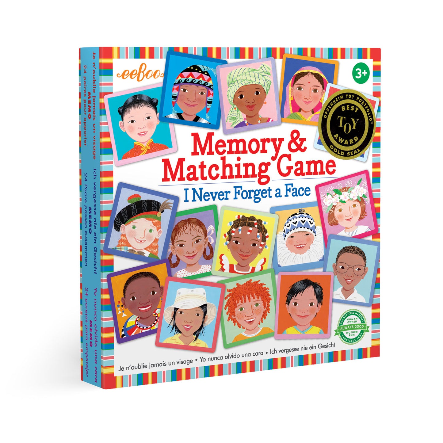 eeBoo Memory & Matching Game - I Never Forget A Face