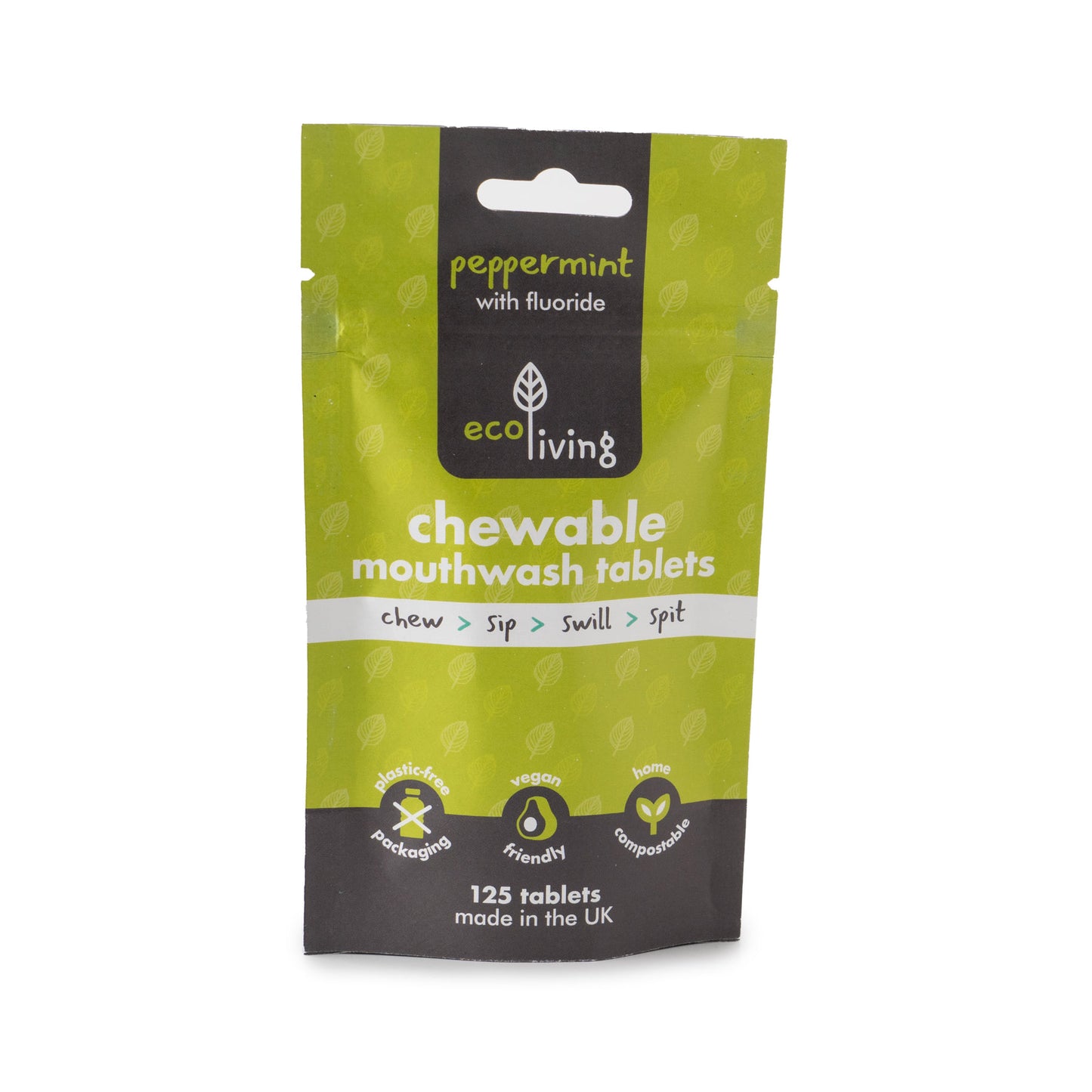 ecoLiving Dissolvable Mouthwash Tablets with Flouride