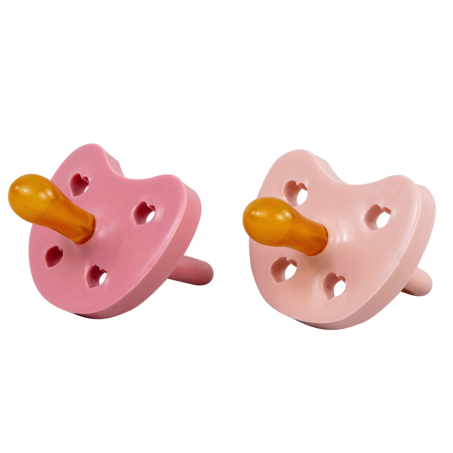 Bebe Au Lait Natural Rubber Pacifier 2 Pack - Pink