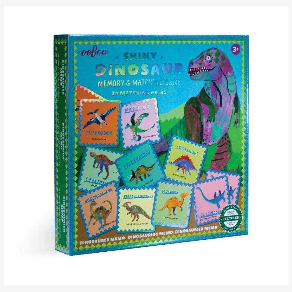 eeBoo Memory & Matching Game - Shiny Dinosaur