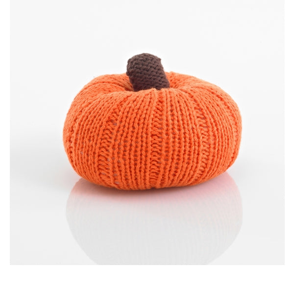 Pebble Orange Pumpkin Rattle