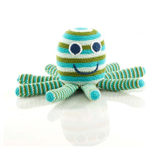 Pebble Large Octopus Green Stripe