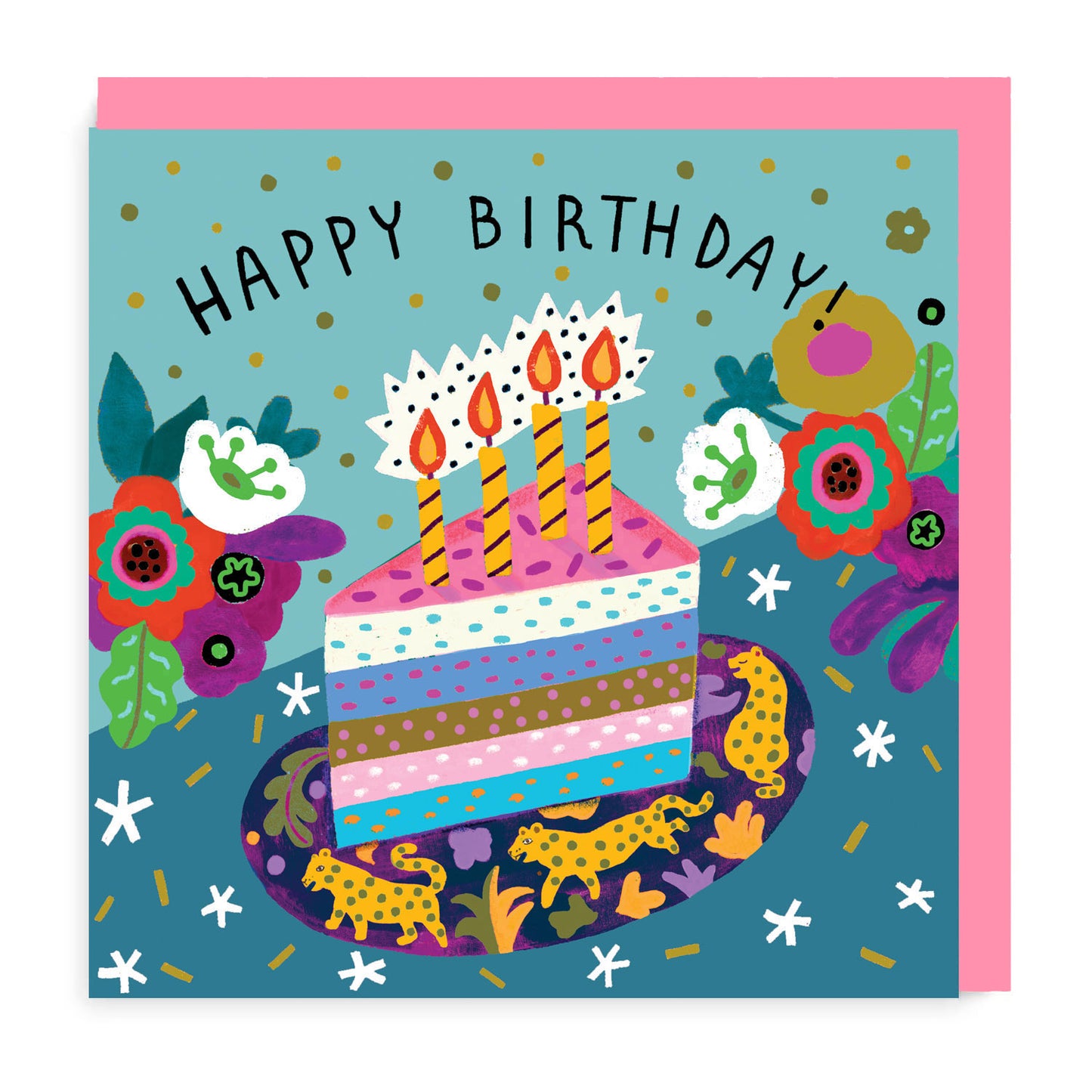 Happy Birthday Cake Birthday Card