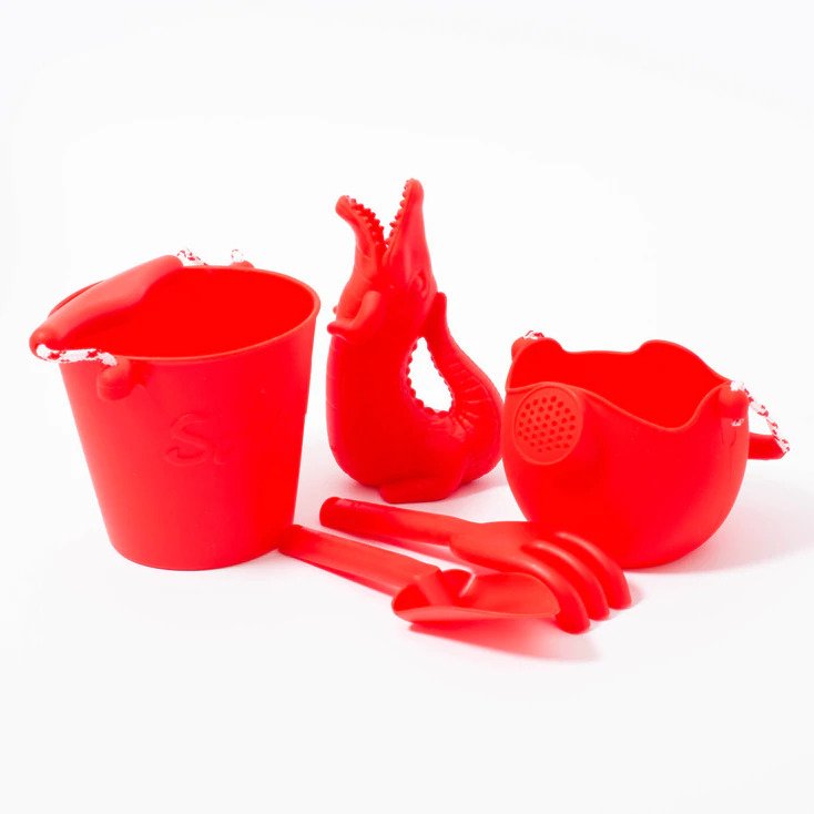 Scrunch Crocodile - Strawberry Red