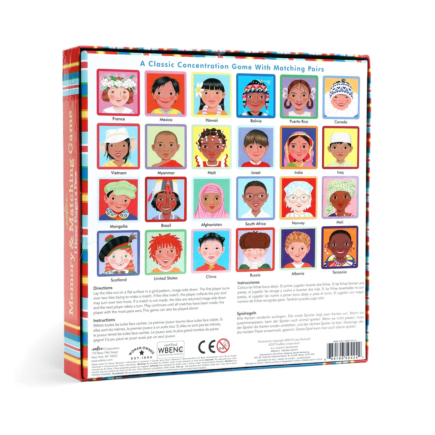 eeBoo Memory & Matching Game - I Never Forget A Face