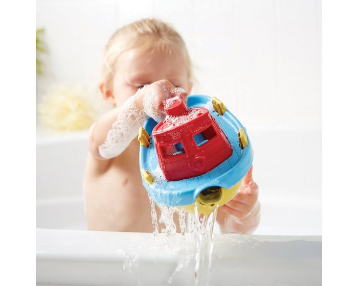 Green Toys Tugboat - Red Handle