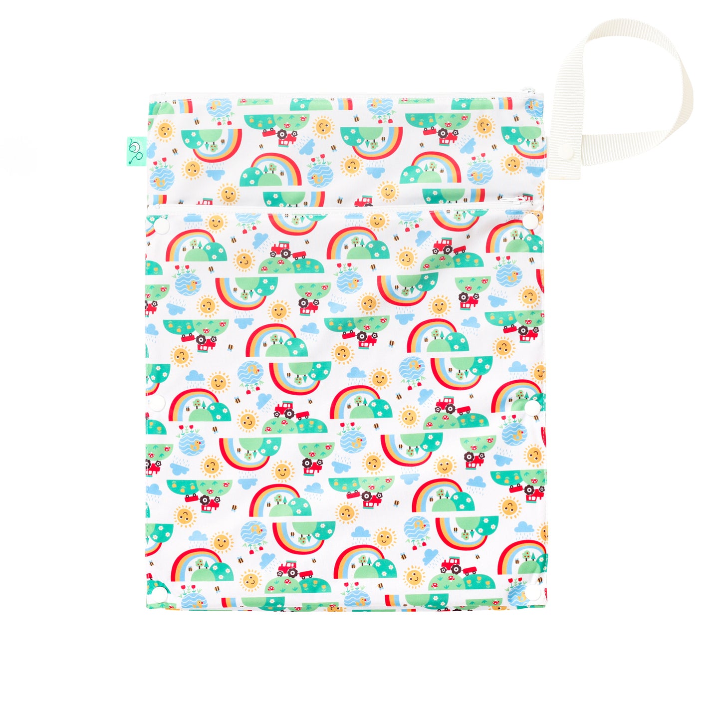 Tots Bots Frugi Wet & Dry Bag - Happy Days