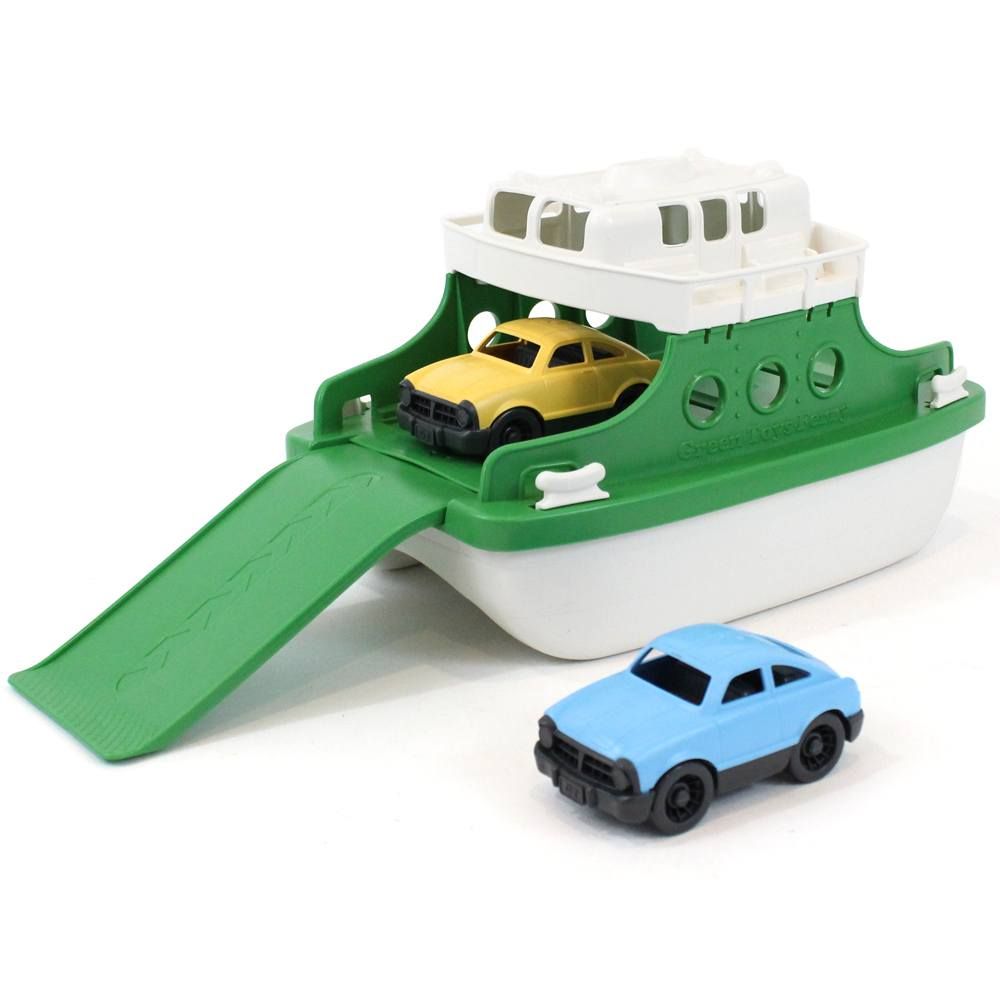 Green Toys Ferry Boat With Cars - Green