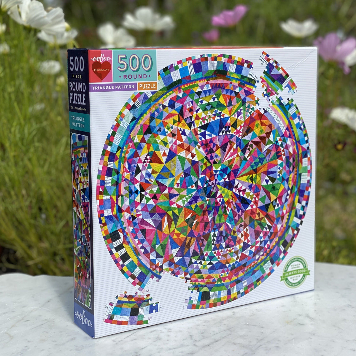 eeBoo 500 Piece Jigsaw Puzzle - Triangle Pattern