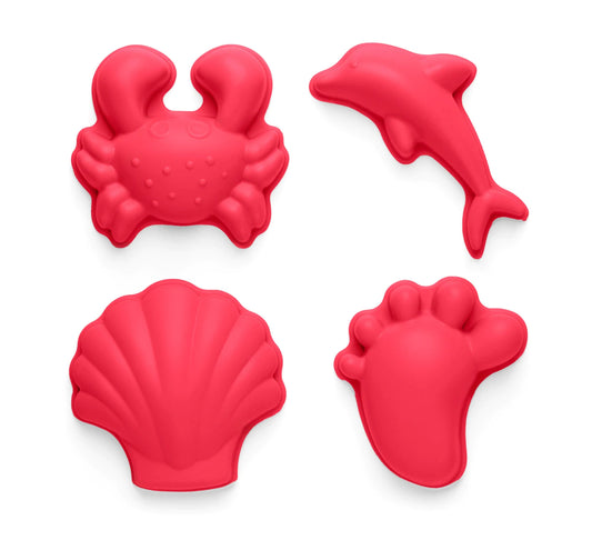 Scrunch Sand Moulds - Strawberry Red