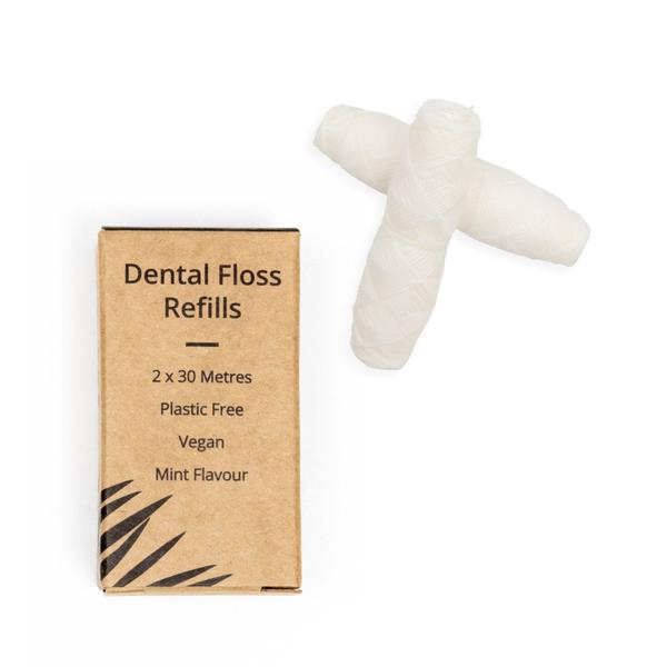 Corn Starch Dental Floss Refills - Mint