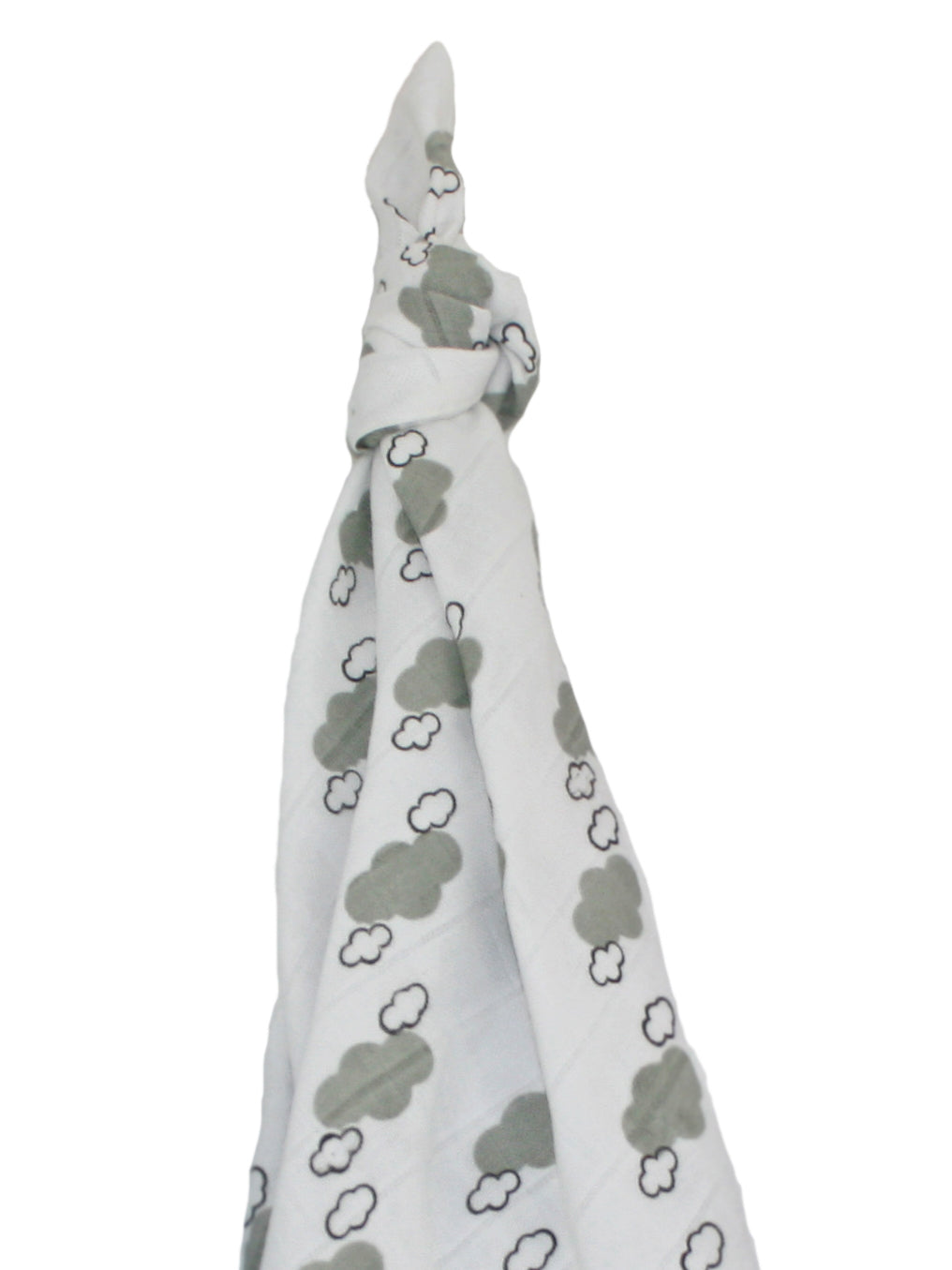 Muslinz Bamboo and Organic Cotton Muslin Swaddles 2pk - Grey Cloud