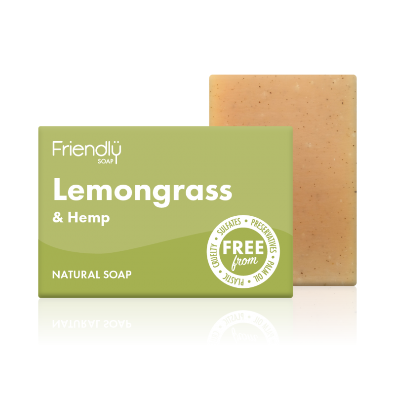 Friendly Soap Lemongrass and Hemp Bar