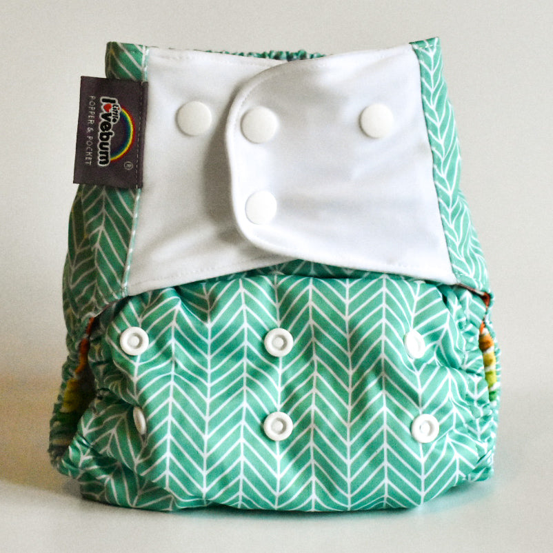 Little Lovebum Popper & Pocket V3 Reusable Cloth Nappy