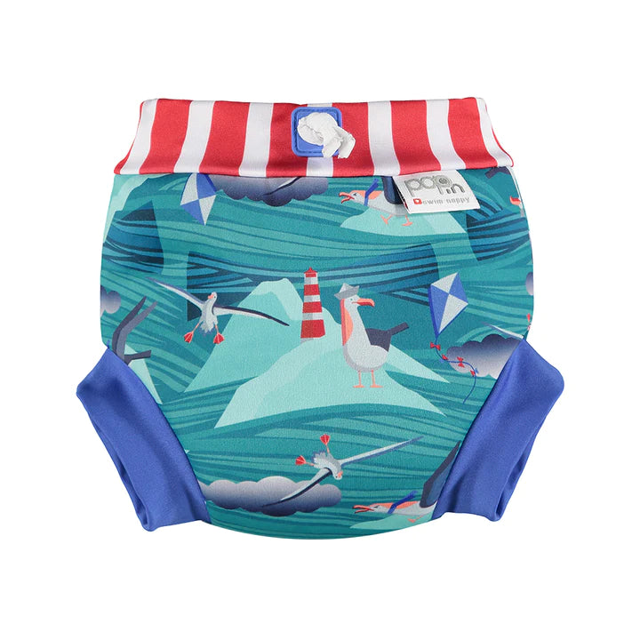 Close Pop In Swim Nappy - Albatross