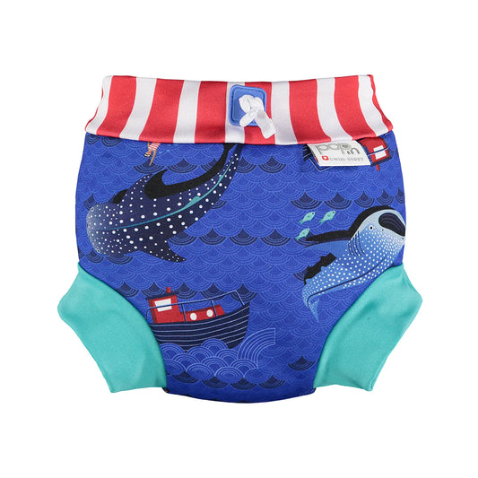 Close Pop In Swim Nappy - Whale Shark