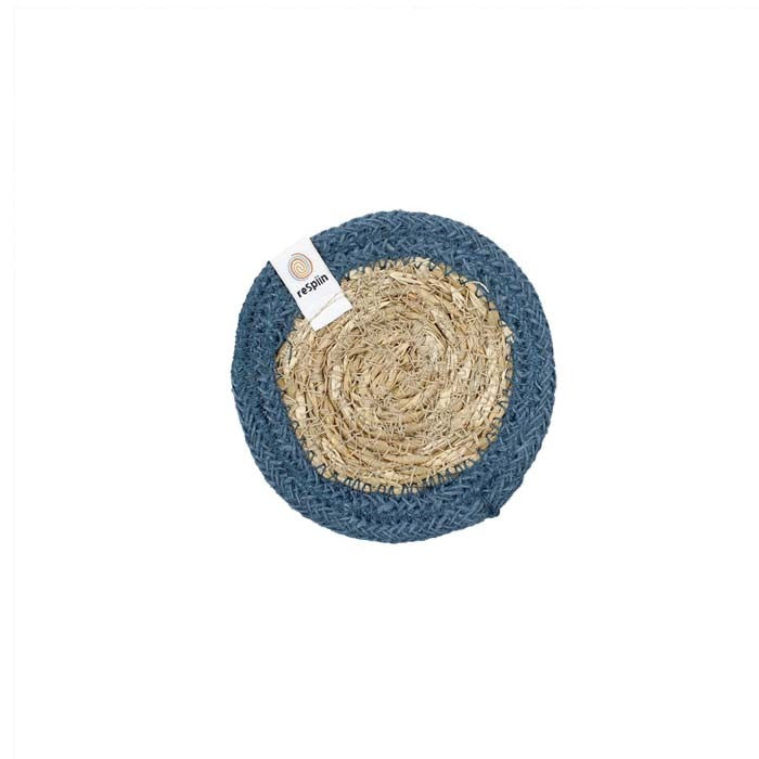 ReSpiin Natural Seagrass & Jute Coaster