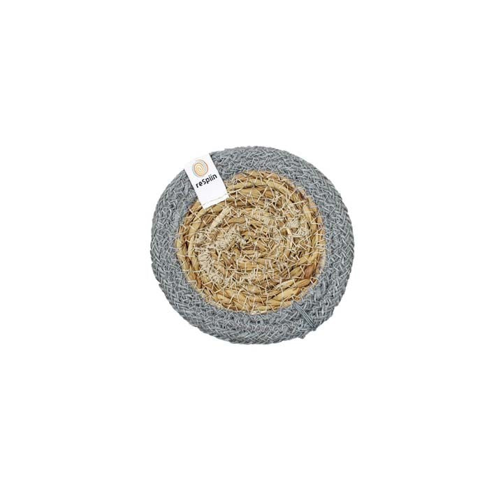 ReSpiin Natural Seagrass & Jute Coaster