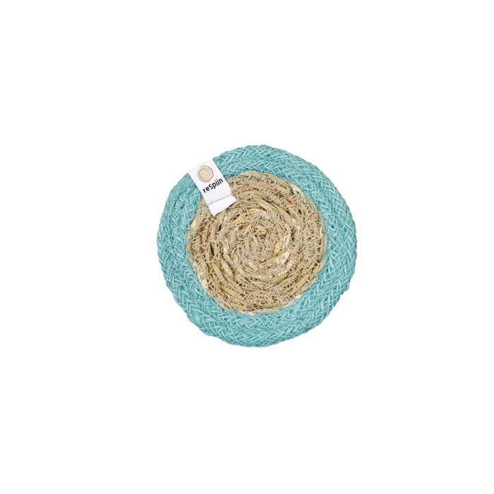 ReSpiin Natural Seagrass & Jute Coaster