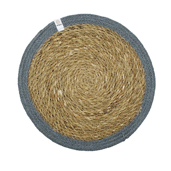 ReSpiin Natural Seagrass & Jute Tablemat