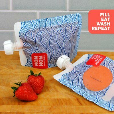 Nom Nom Reusables Yogurt & Smoothie Pouches 4pk