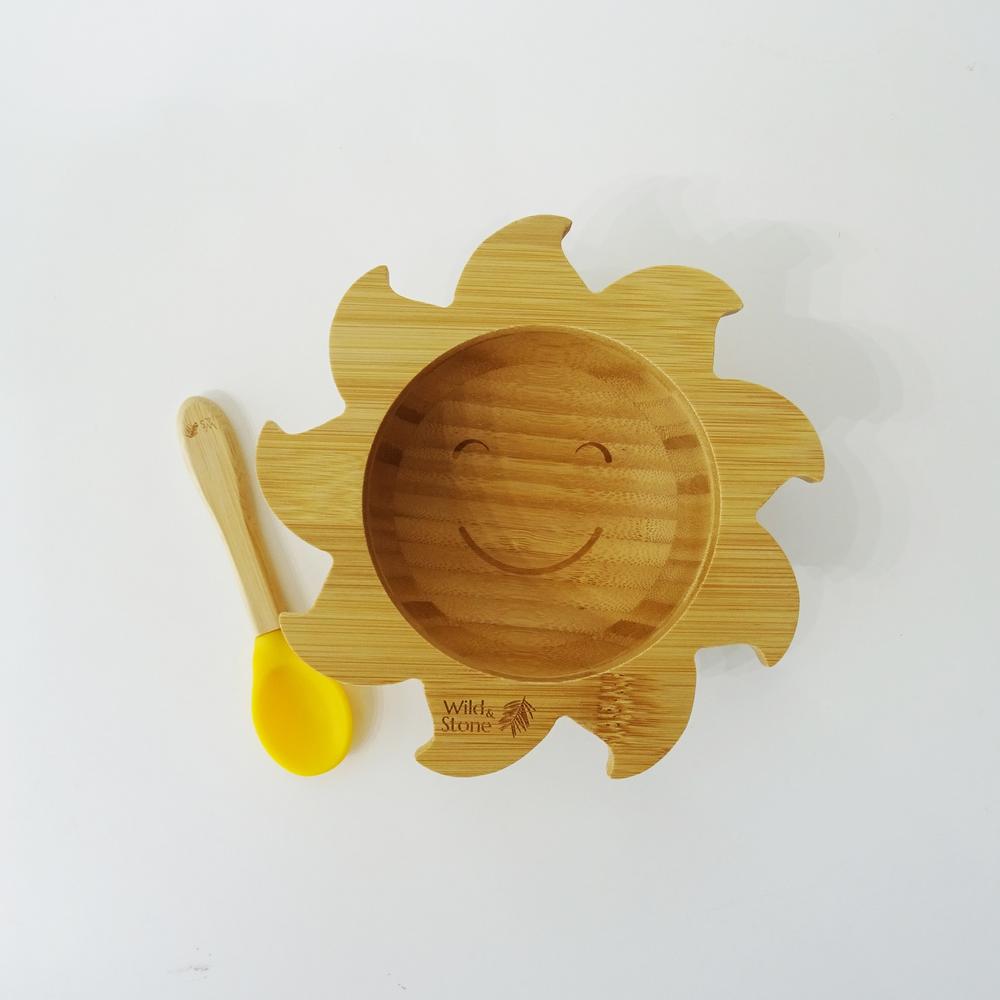 Wild & Stone Suction Bowl and Spoon set - Assorted Colours
