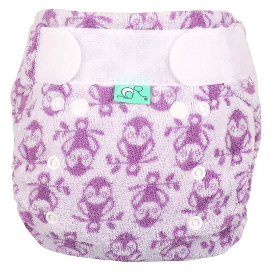 Tots Bots Bamboozle Stretch Bamboo Fitted Nappy - Owlbert