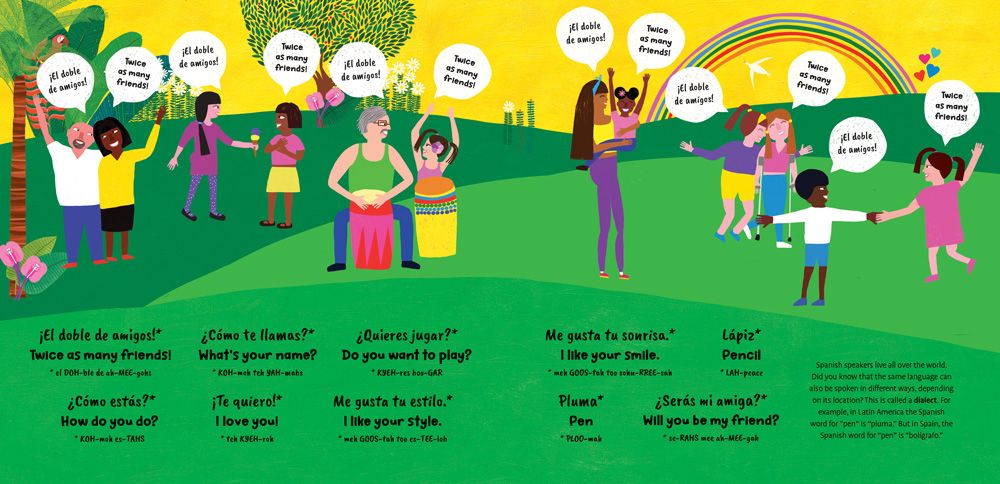 Twice as Many Friends / El doble de amigos: Book with Audio & Video