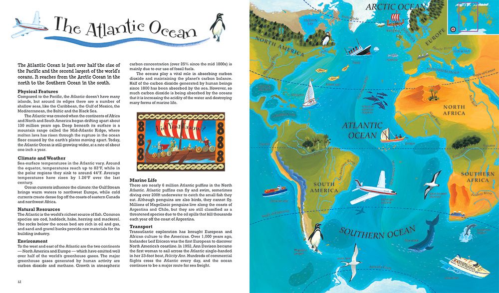 World Atlas Book with App