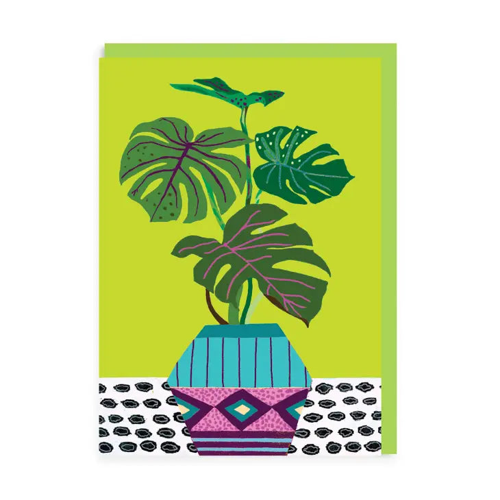 Monstera Lime Card