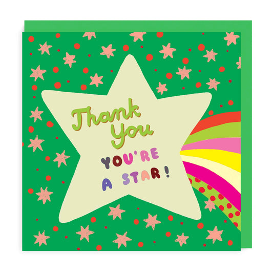 Thank You You Are A Star Greeting Card