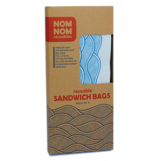 Nom Nom Reusables Large Sandwich Bags 4pk