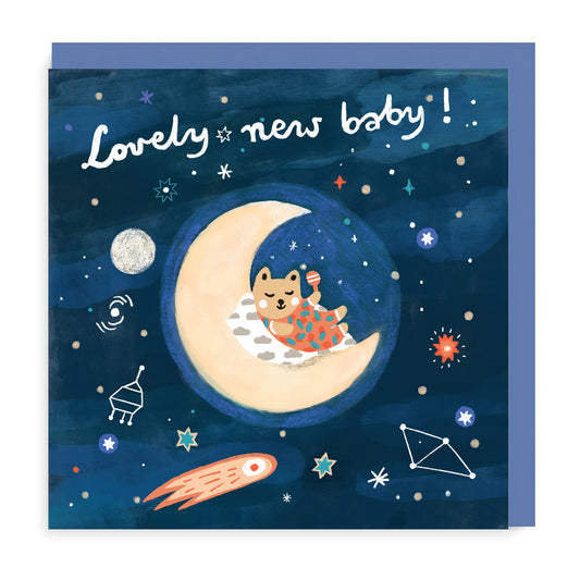 Lovely New Baby Moon Card