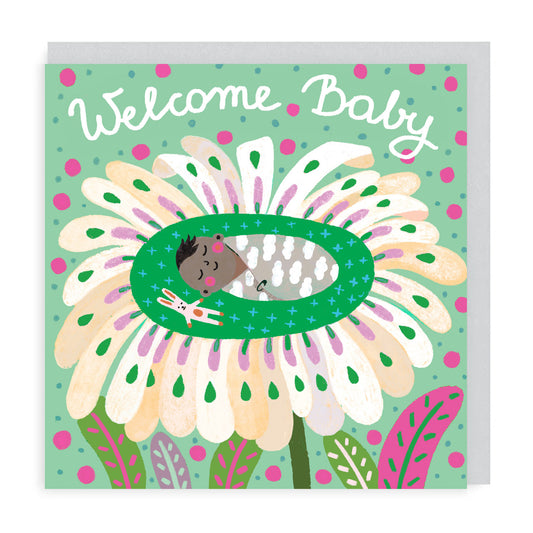Welcome Baby Flower Card 2