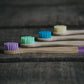 Wild & Stone Children's Bamboo Toothbrush 4 Pack - Multi Colour