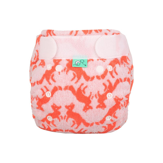 Tots Bots Bamboozle Stretch Bamboo Fitted Nappy - Foxtrot