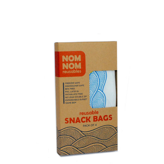 Nom Nom Reusables Small Snack Bags 4pk