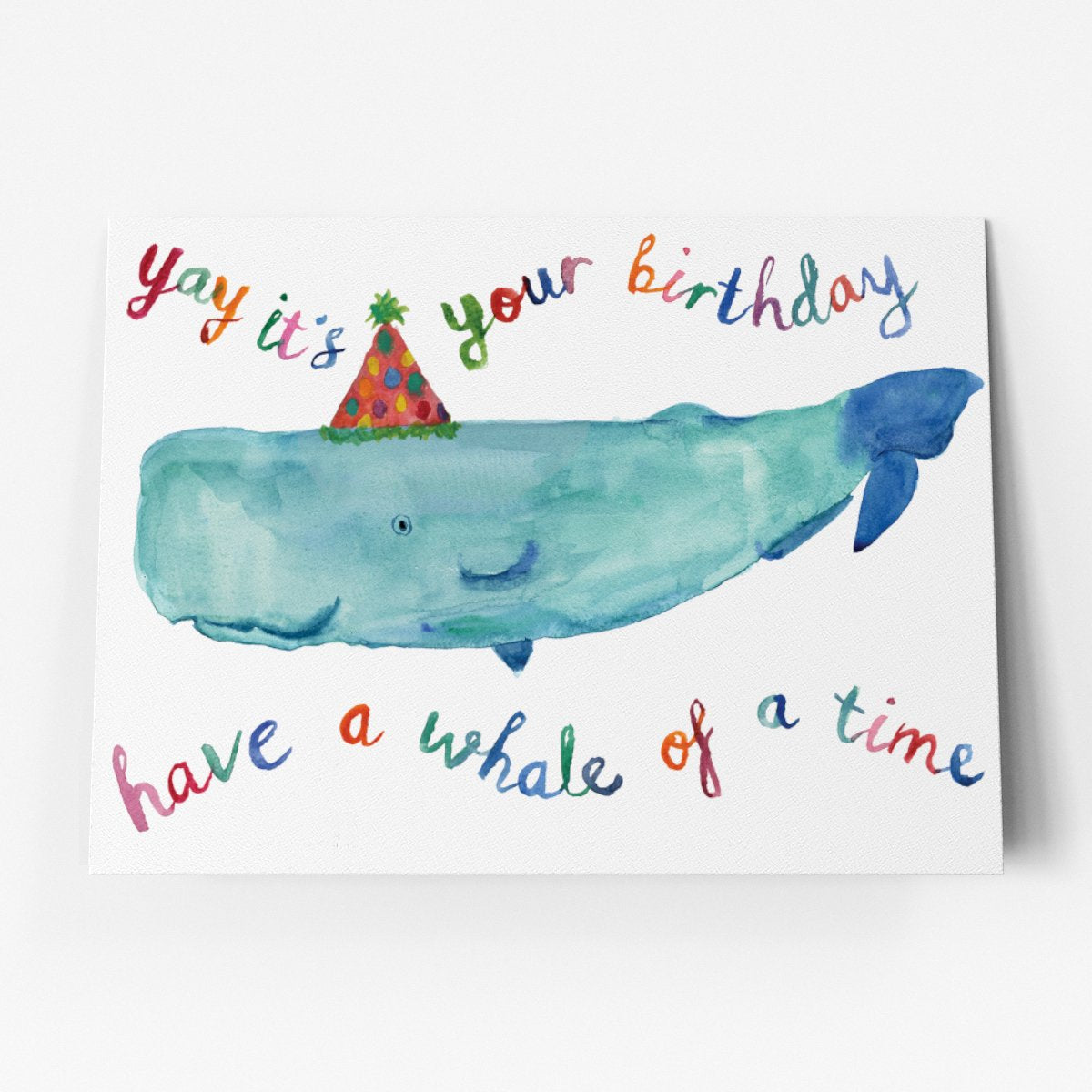 Birthday Whale Card