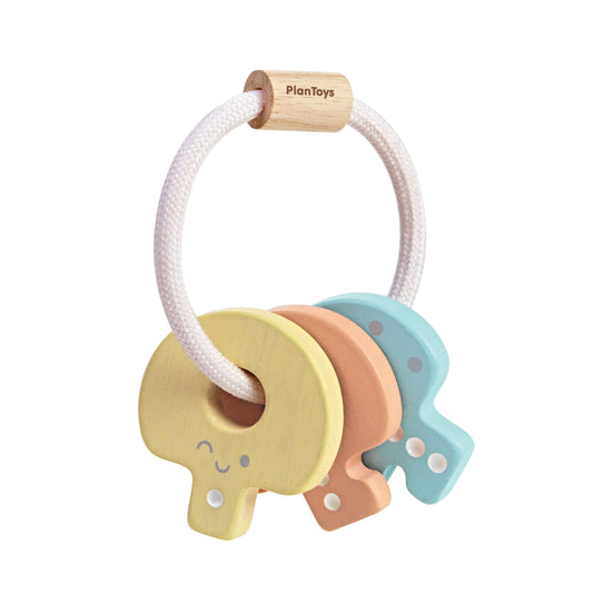 Plan Toys Baby Key Rattle Pastel