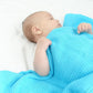 Bright Bots Cellular Blanket - Turquoise
