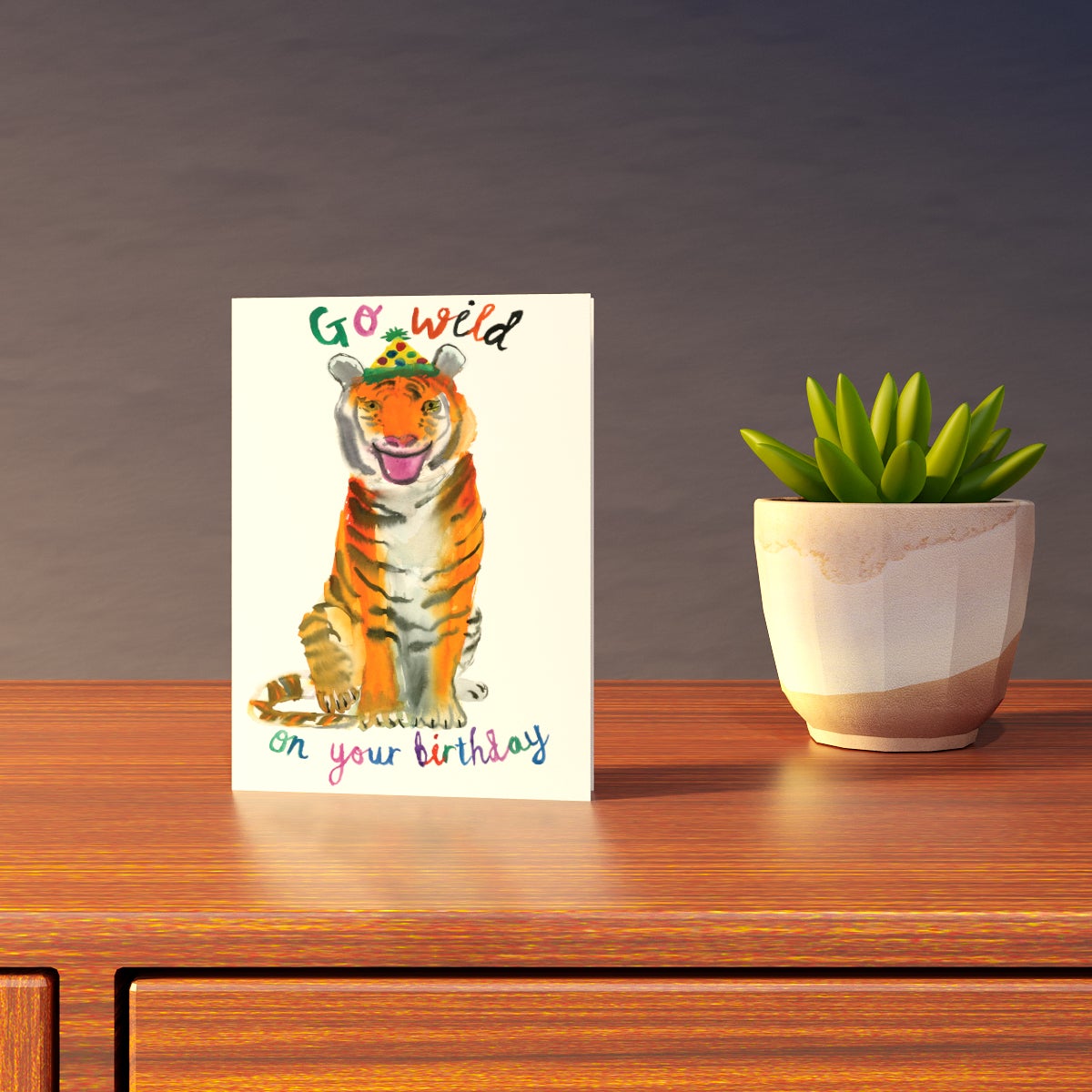 Go Wild Tiger Birthday Card