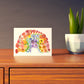 Rainbow 'Hopebow' Flower Greetings Card