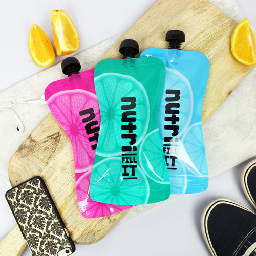 Nutri Fill-It Reusable Smoothie Pouches - 2 Pack