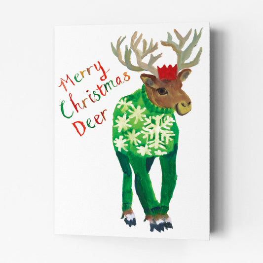 Merry Christmas Deer Christmas Card
