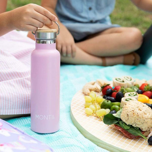 Montii Insulated Water Bottle 600ml - Dusty Pink